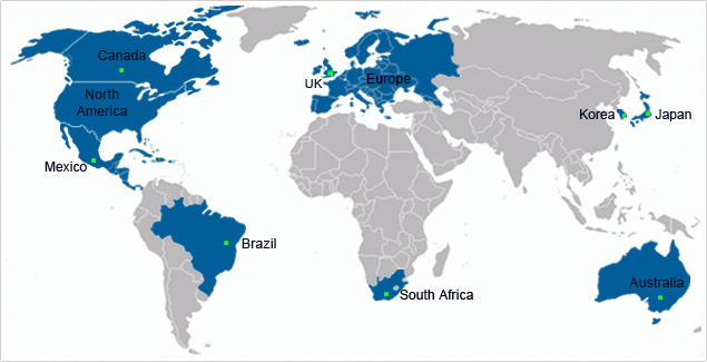 CIE Export Market Map