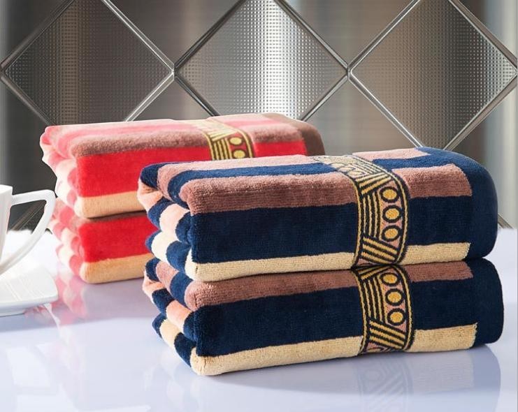 100% Cotton Striped Towels