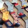 100% Cotton Colorful Style Men Fashion Socks 