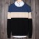 Mens Knitted Contrast Color Patchwork Sweaters